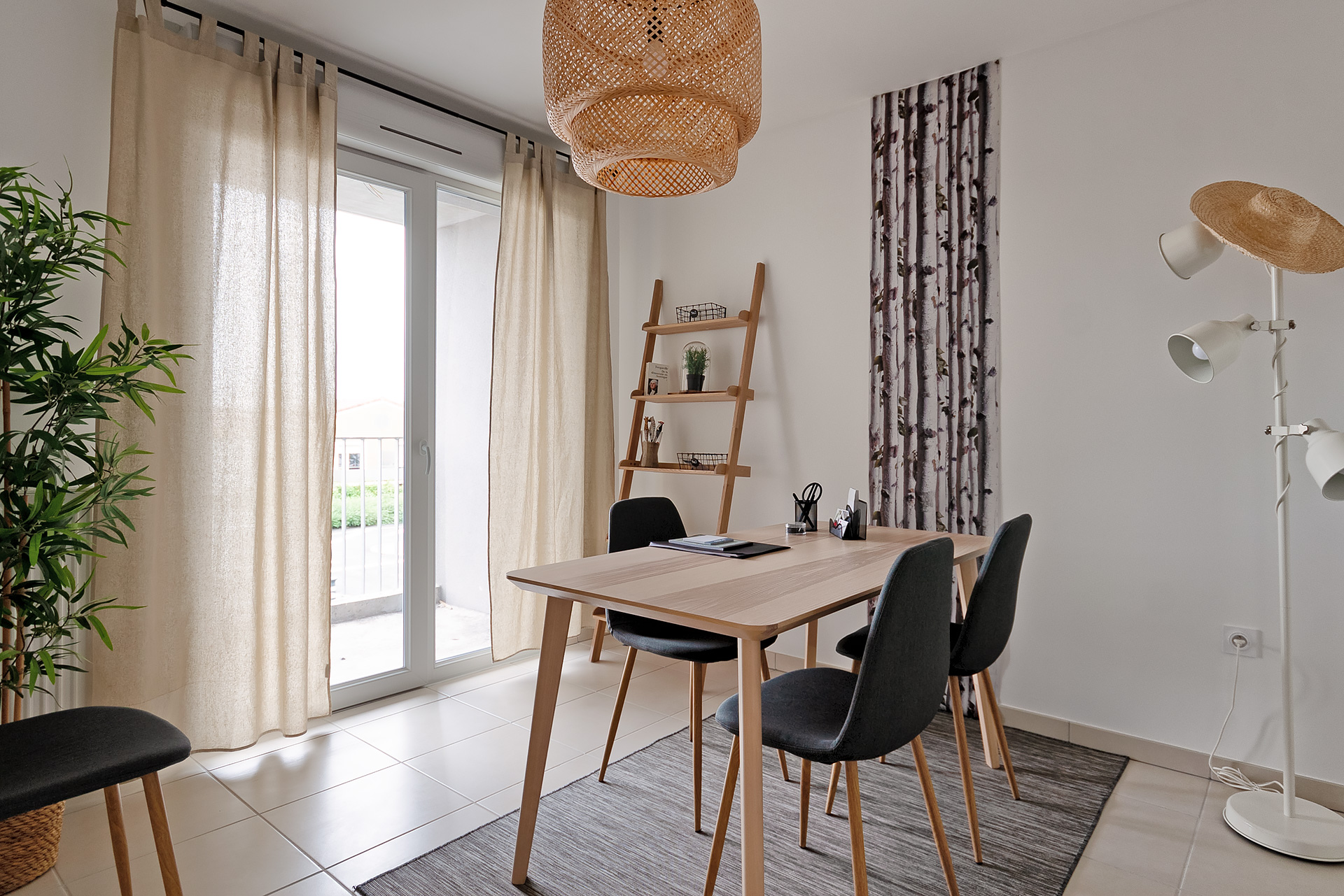 aménagement appartement témoin bureau de vente agencement réalisé par Emmanuelle Milhaud Agence Maloédesign Décoration d'intérieur raisonnée, designer d'intérieur, décoratrice et architecte d'intérieur sur Toulouse et la Haute Garonne